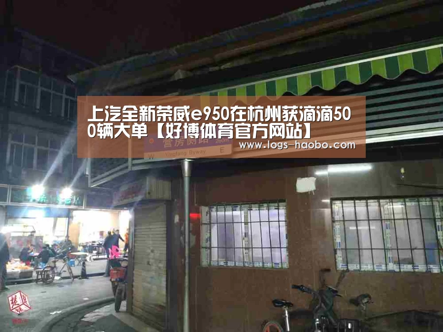 上汽全新荣威e950在杭州获滴滴500辆大单【好博体育官方网站】